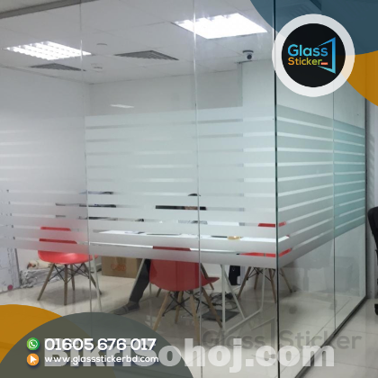 Frosted Office Glass Sticker Print in Bangladesh